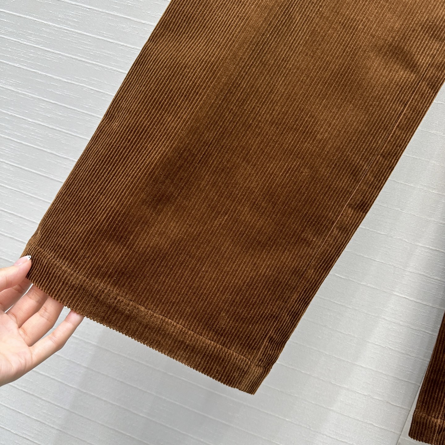 独家首发❤️原单品质！miu系少女知识分子时髦穿搭！贴绣字母灯芯绒时髦直筒裤！极简主义设计慵懒随性的高级