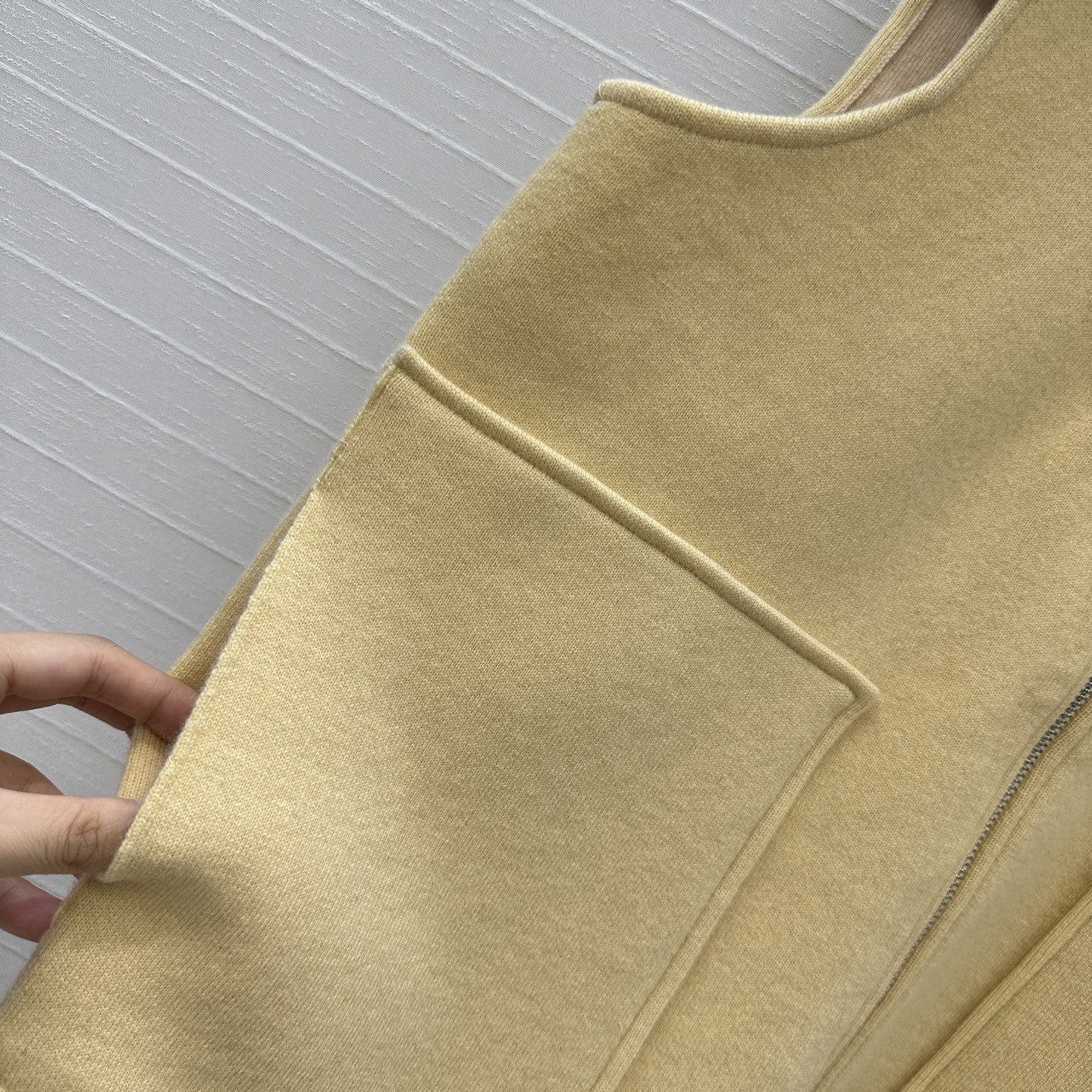 独家首发❤️爆单推荐❤️H马甲秋冬新品！螺纹拉链立领羊绒针织马甲外套！短裁H版型叠搭简约时髦！休闲帅气不