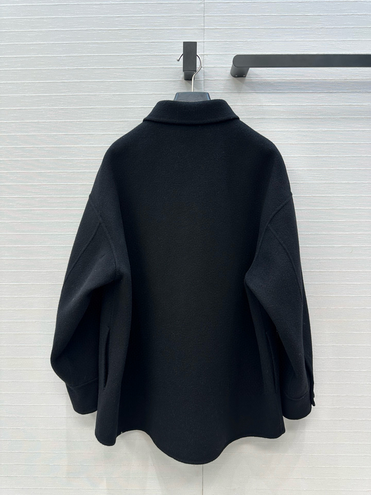 独家首发❤️高端原单品质！PR早秋新品 三角标大衣外套！时髦精必入叠搭神器！纯手工制作双面尼羊绒大衣！气