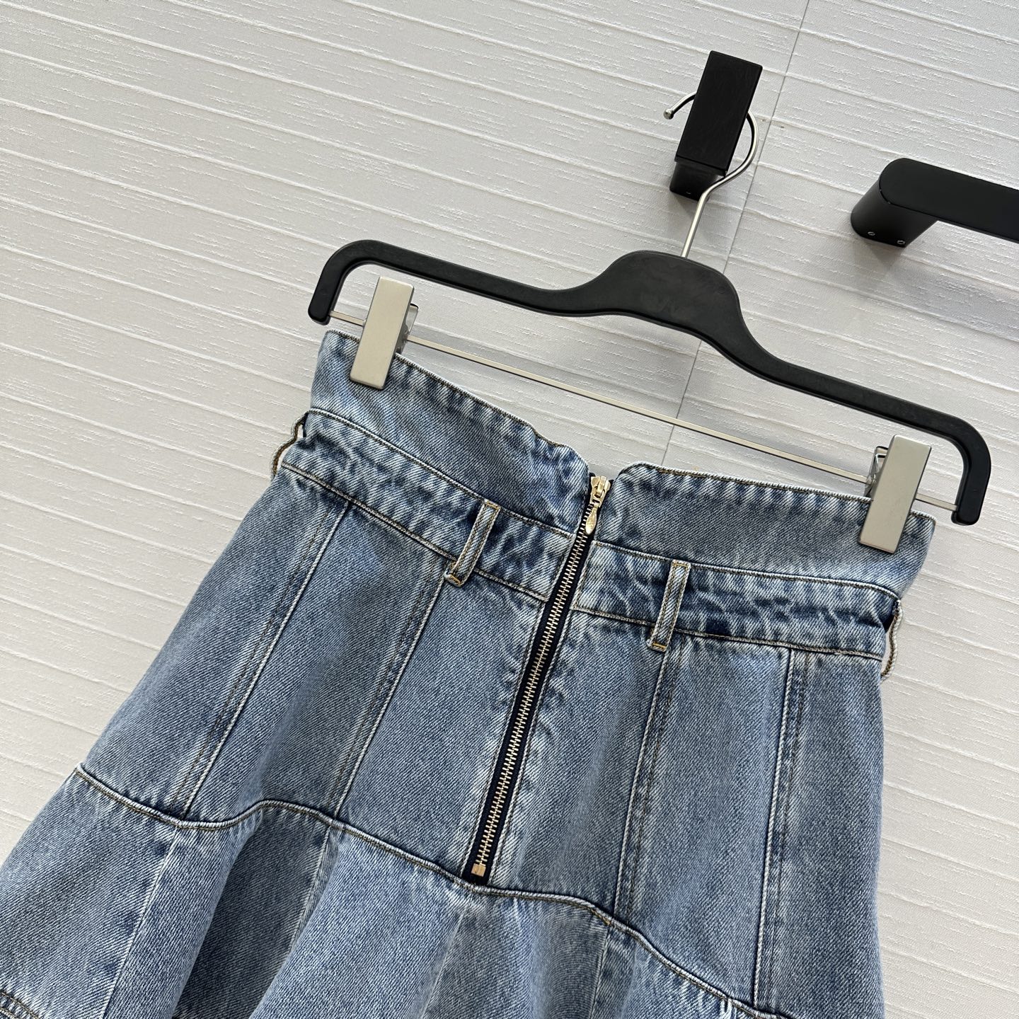 Denim Ruffle Mini Skirt, High Waist A-Line Flared Skirt for Women 9 i1756406985595 1003 0 7