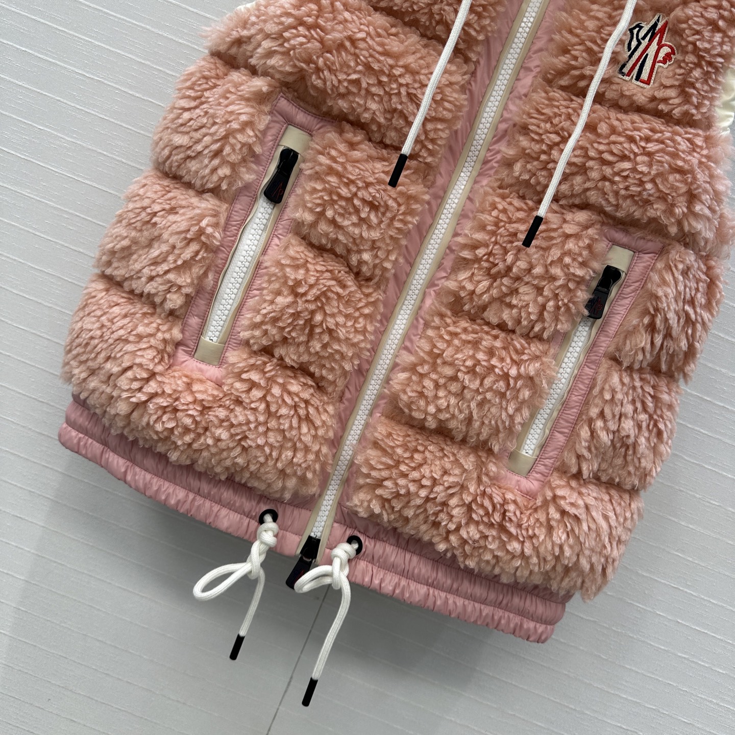 Moncler Women's Down Vest Lamb Wool Teddy Fleece Padded Outdoor Warm Coat 9 i1756578443127 2886 0 4