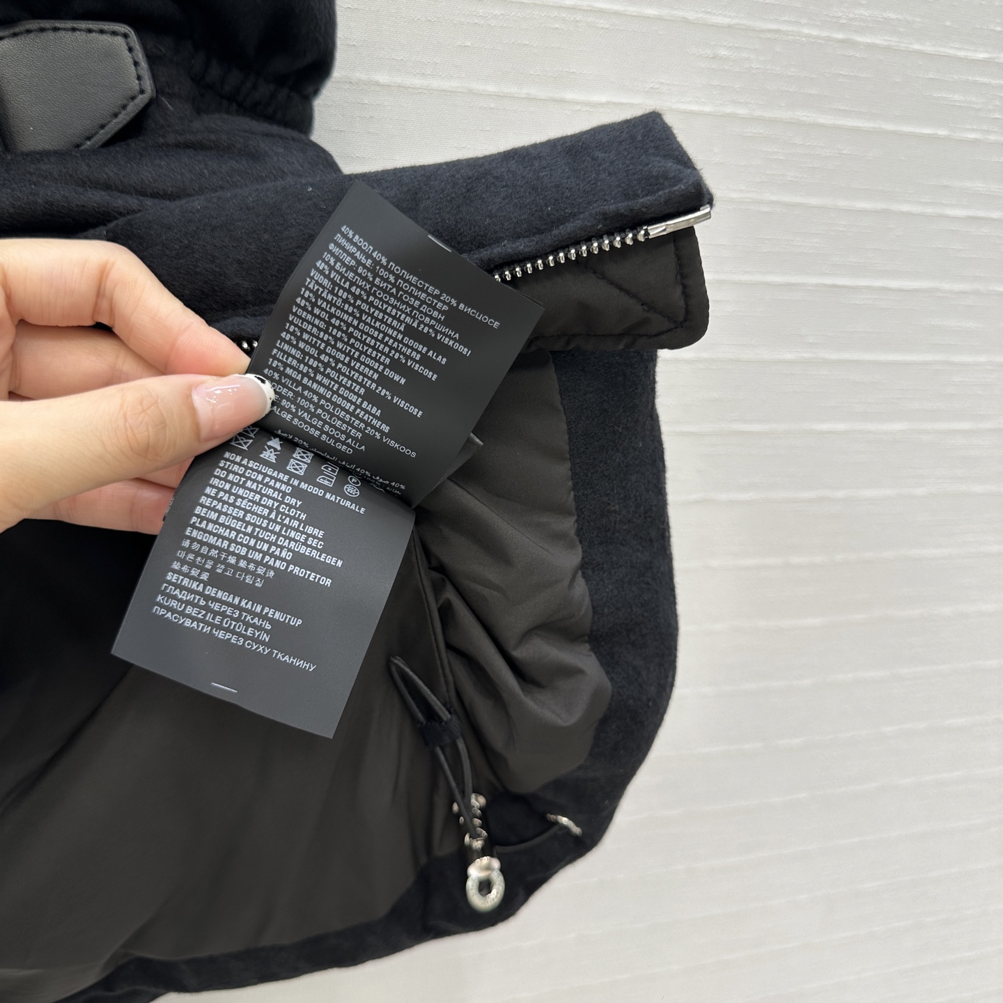 爆单推荐❤️Prad*早秋新品 立领皮带束腰毛呢羽绒马甲！不挑个子的中长款立体剪裁搭扣收腰版型上身时髦又