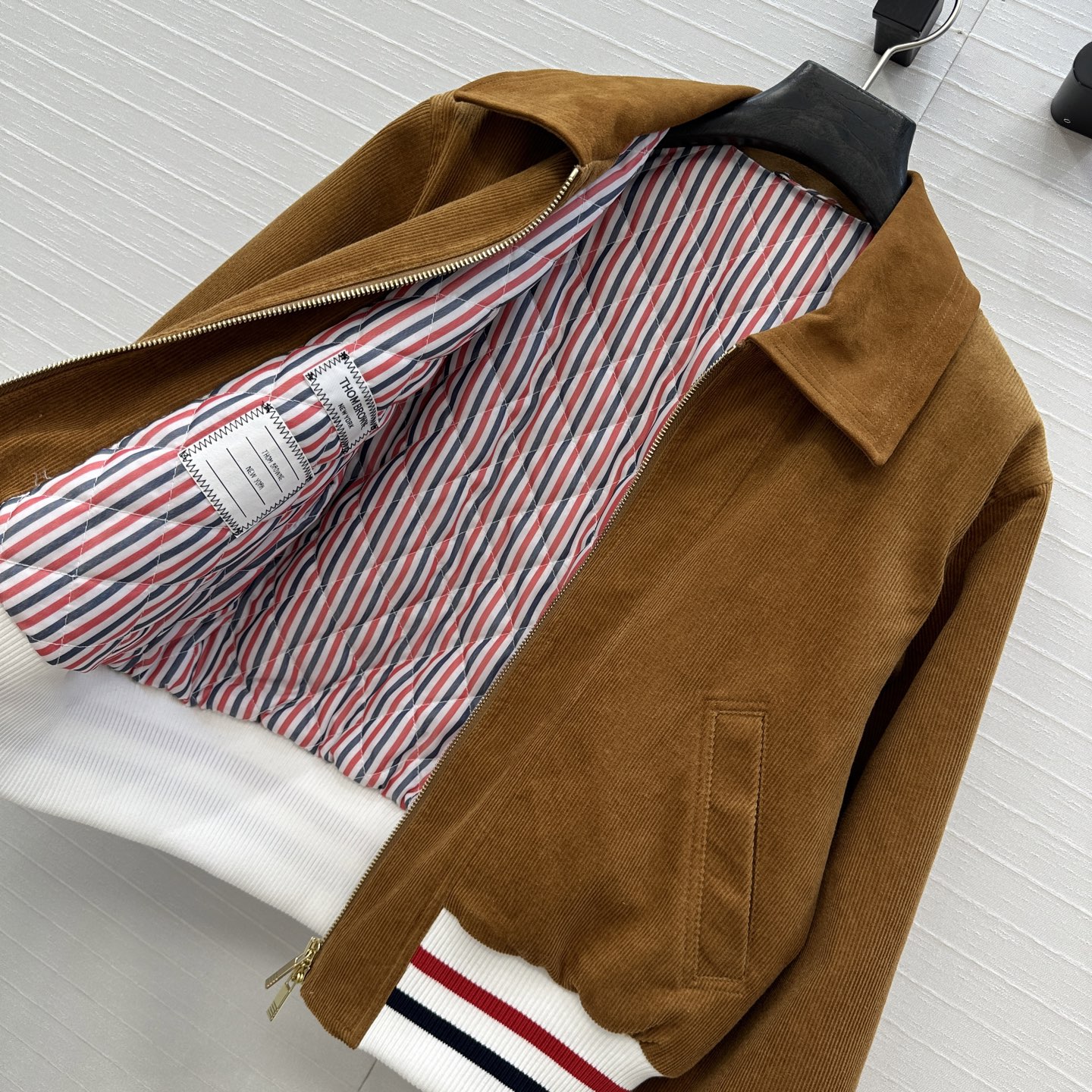 Thom Browne Corduroy Jacket: Classic Bomber Style with Shearling Collar 8 i1757527431748 7284 0 6