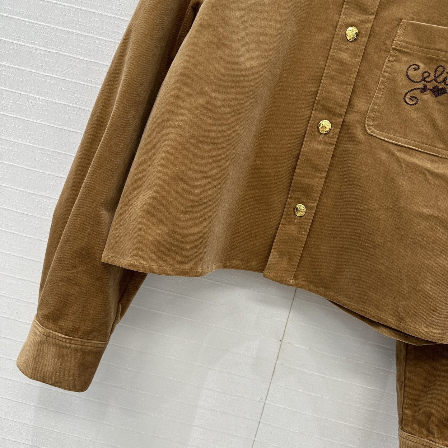Corduroy Shirt with Metal Buckle - Elegant College Style 6 i1757706819018 5755 0 4