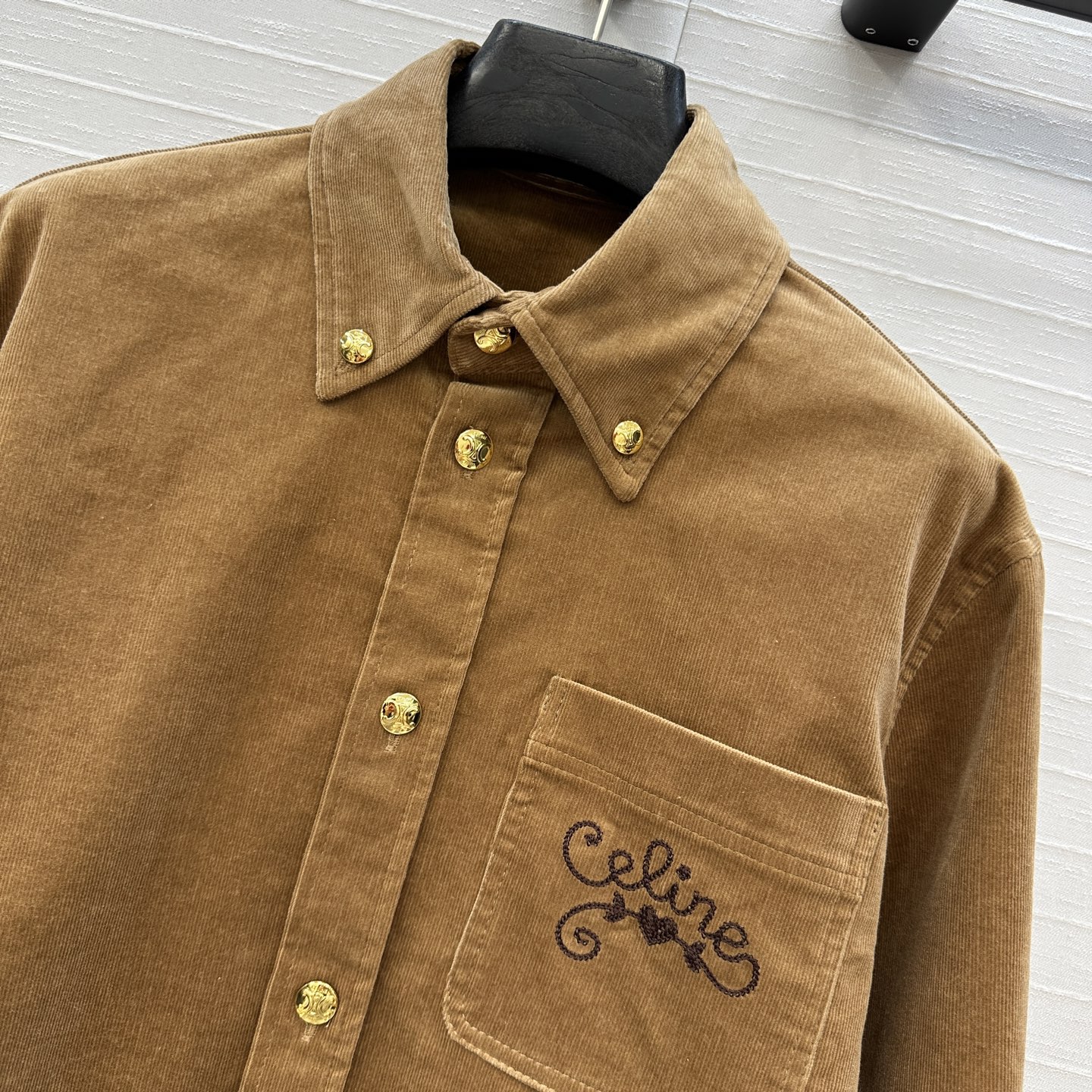 Corduroy Shirt with Metal Buckle - Elegant College Style 5 i1757706819063 7288 0 3