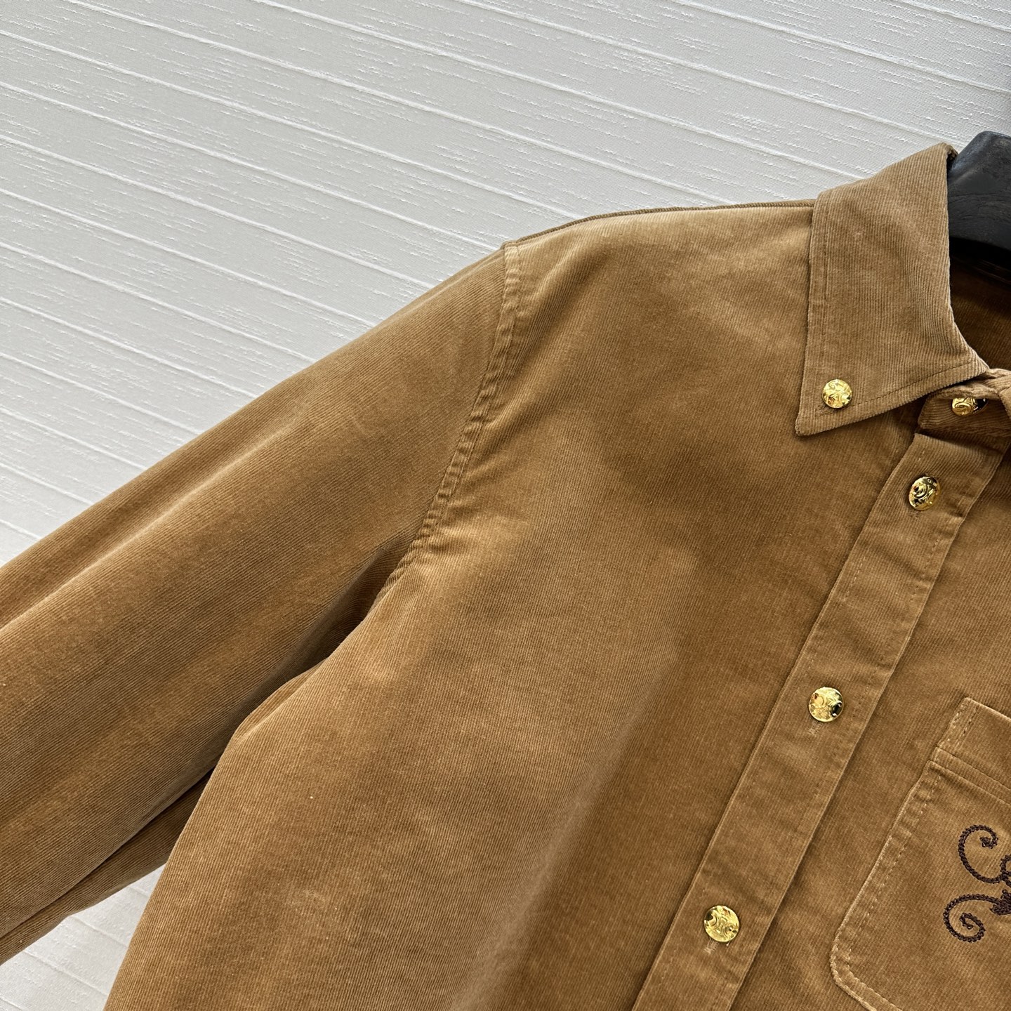 Corduroy Shirt with Metal Buckle - Elegant College Style 4 i1757706820436 9384 0 2