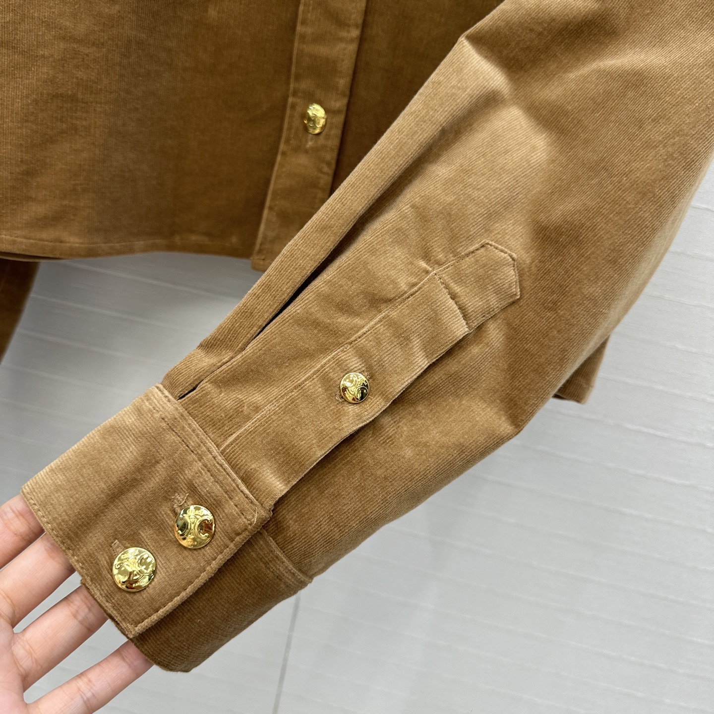 Corduroy Shirt with Metal Buckle - Elegant College Style 7 i1757706820487 280 0 5