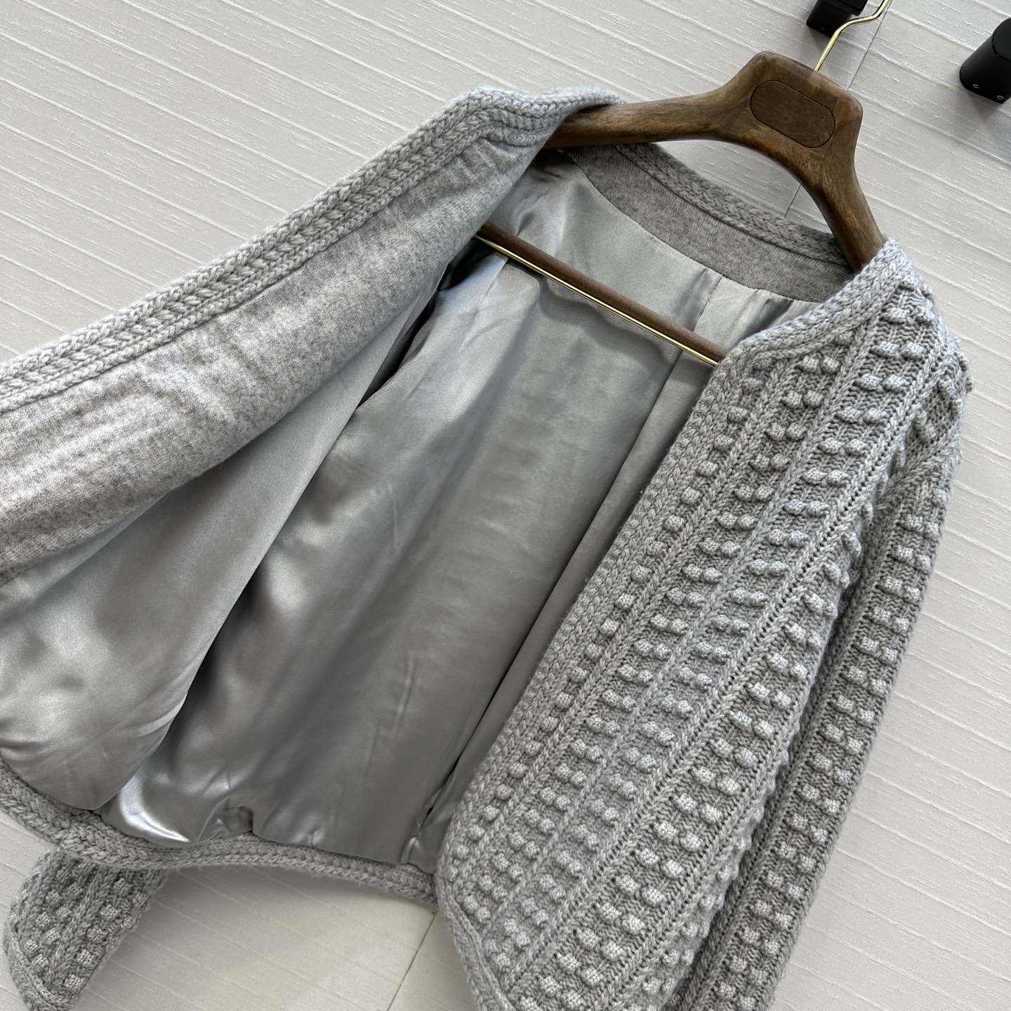 独家首发❤️高端原单品质，Loro Piana高智感 老钱风穿搭气质羊绒针织夹克外套！品质控必入！定制真