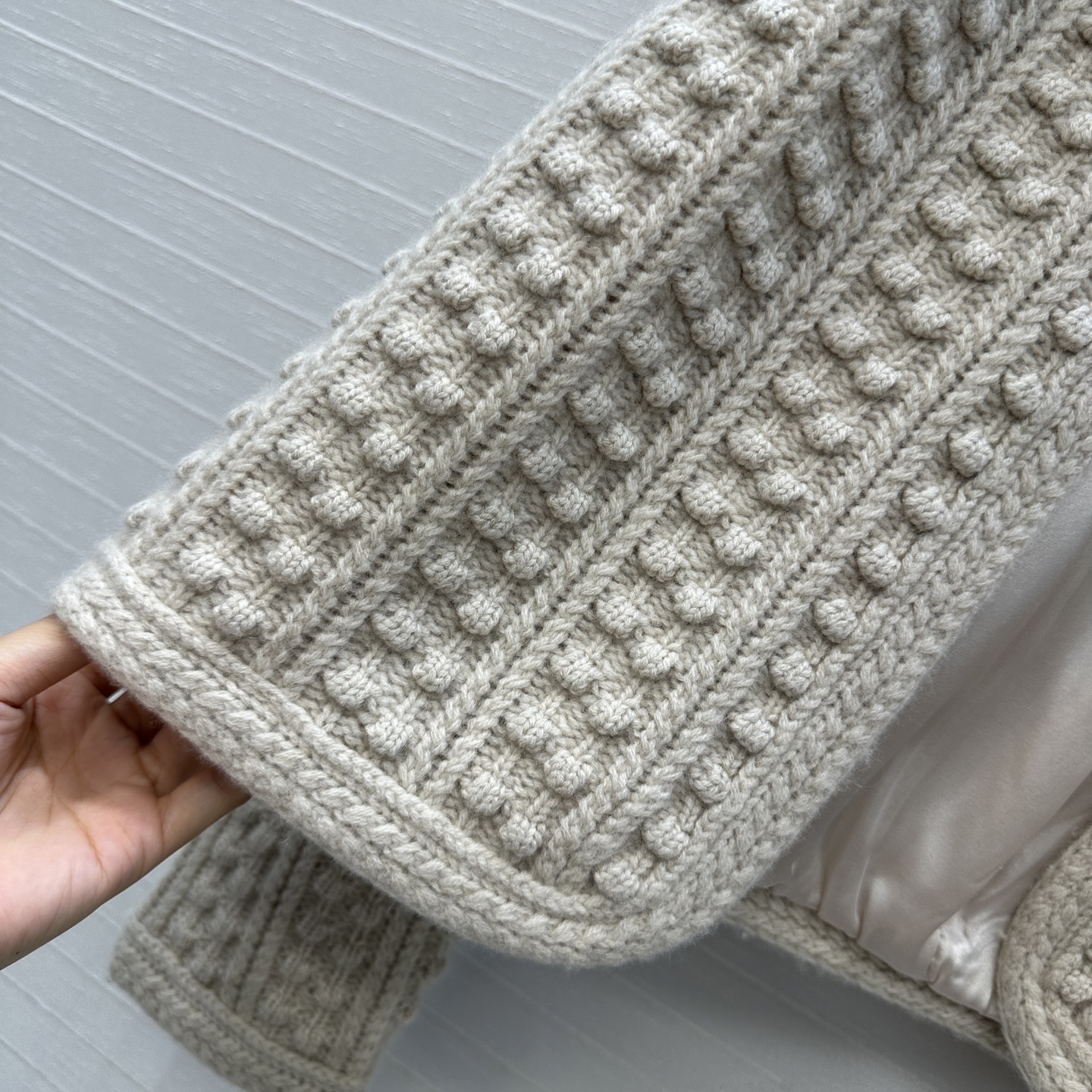 独家首发❤️高端原单品质，Loro Piana高智感 老钱风穿搭气质羊绒针织夹克外套！品质控必入！定制真