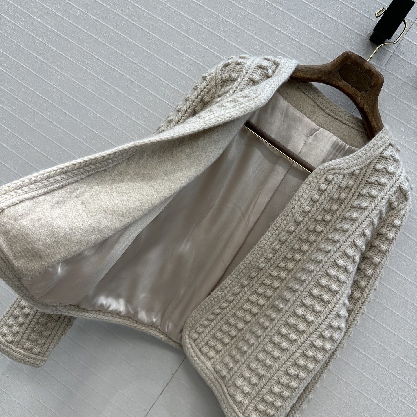 独家首发❤️高端原单品质，Loro Piana高智感 老钱风穿搭气质羊绒针织夹克外套！品质控必入！定制真