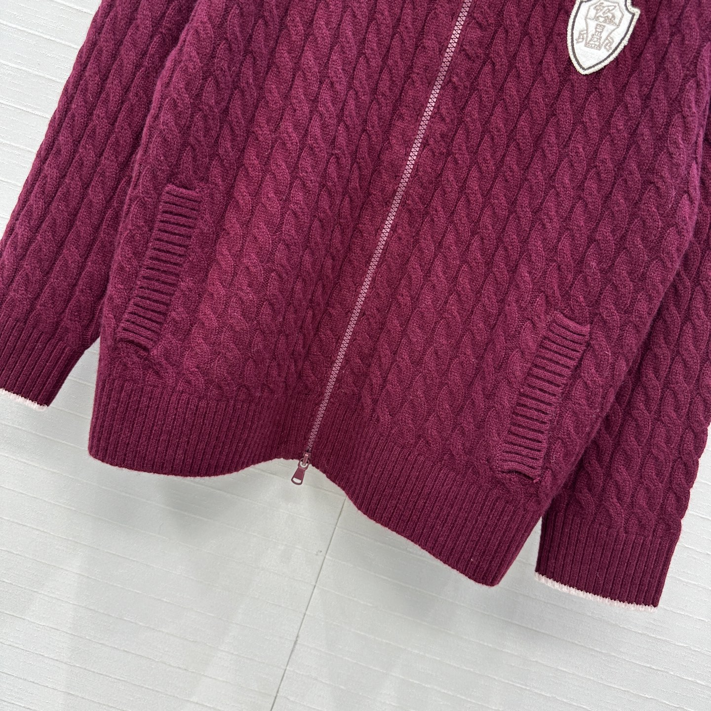 独家首发🍒高端原单品质！行走的高定 Bc温网穿搭，网球胶囊系列，徽标装饰羊绒拉链外套，减龄学院风配色条纹