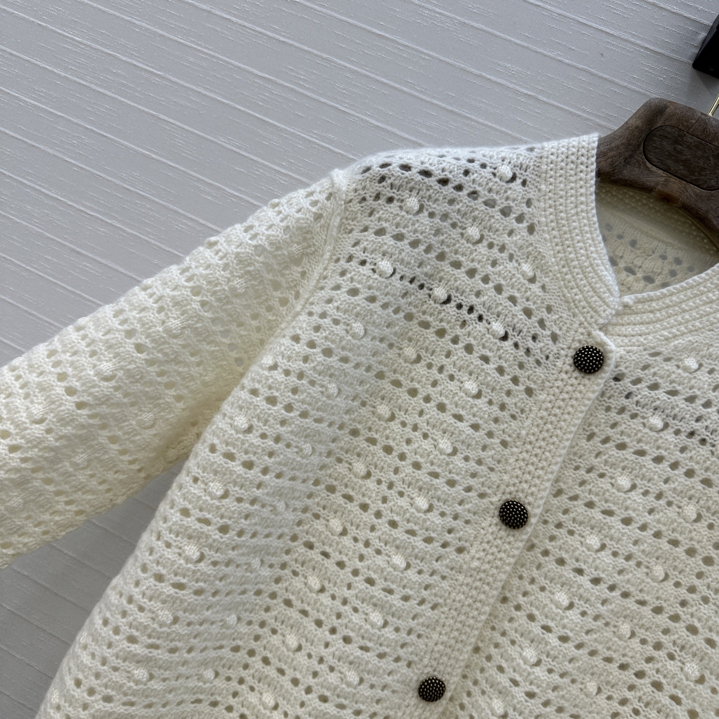 爆款推荐❤️羊绒版本！Loro Piana高智感穿搭❤️25s早秋新品羊绒钩织外套，国风立领慵懒自在的氛