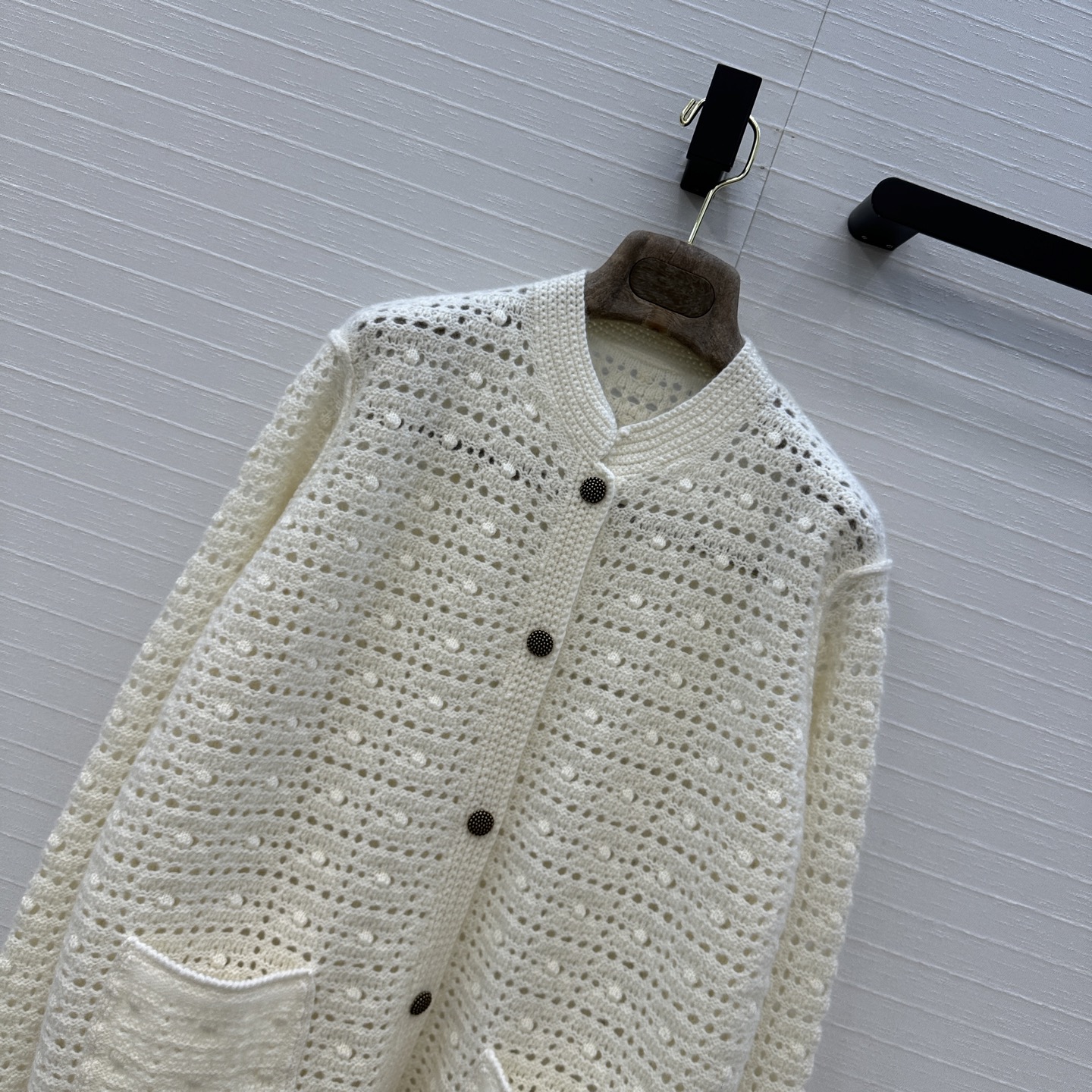 爆款推荐❤️羊绒版本！Loro Piana高智感穿搭❤️25s早秋新品羊绒钩织外套，国风立领慵懒自在的氛