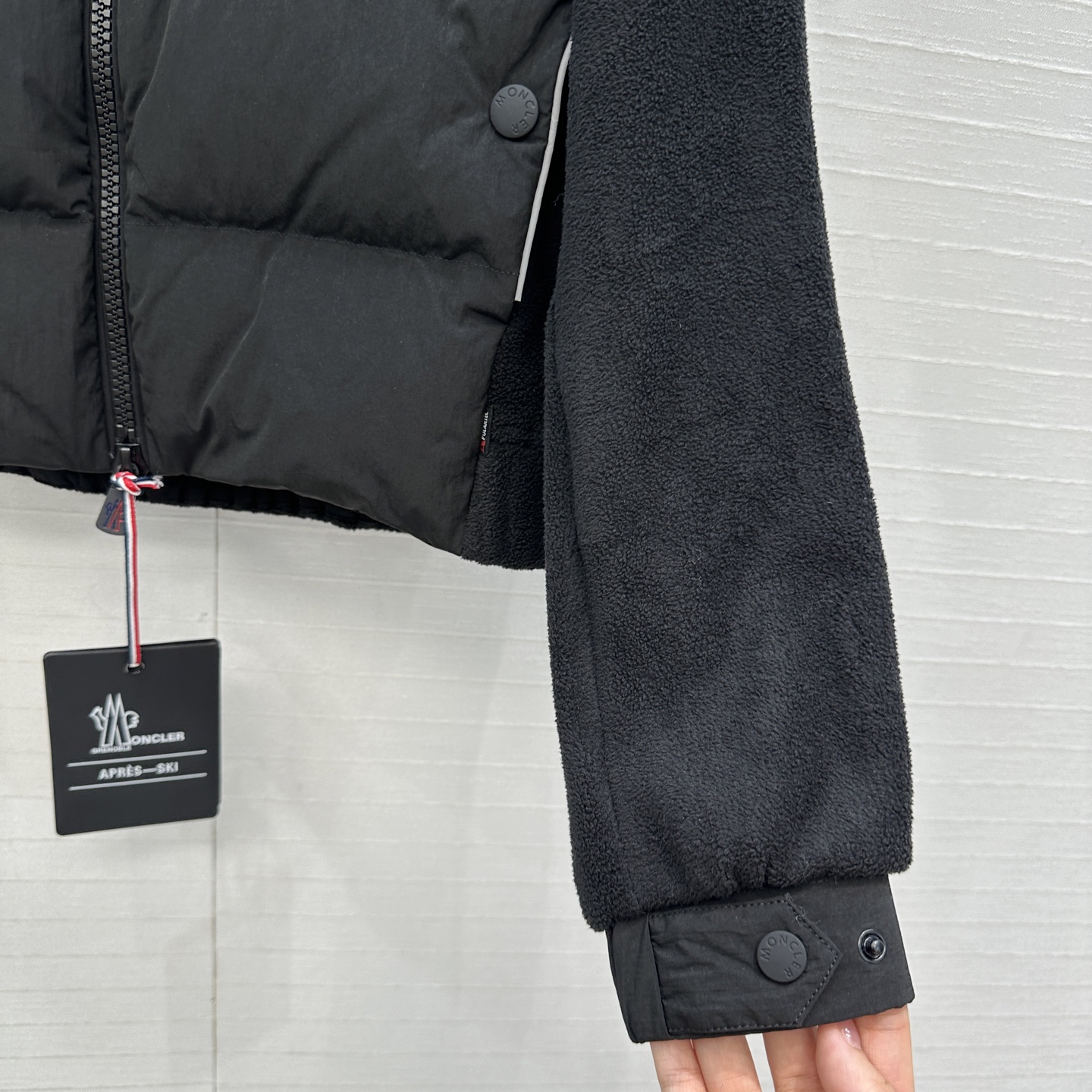 爆单推荐❤️高端原单，Mon*Polartec®雪标户外抓绒拼接羽绒服！国标进口90%白鸭绒搭配功能性面