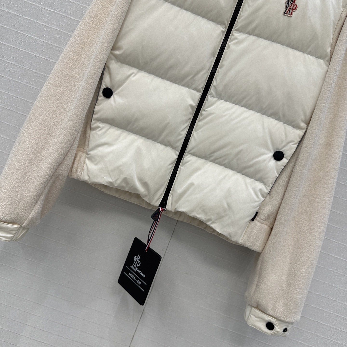 爆单推荐❤️高端原单，Mon*Polartec®雪标户外抓绒拼接羽绒服！国标进口90%白鸭绒搭配功能性面