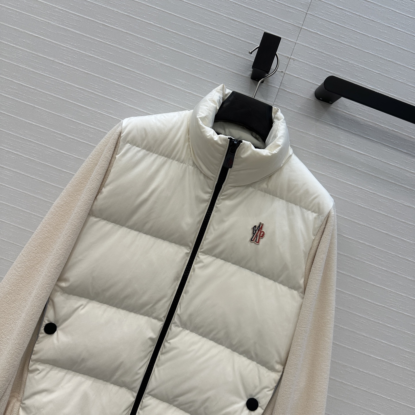 爆单推荐❤️高端原单，Mon*Polartec®雪标户外抓绒拼接羽绒服！国标进口90%白鸭绒搭配功能性面