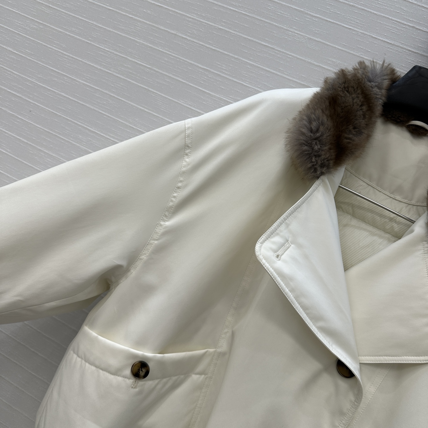 独家首发❤️品质控必入！Row风高智感穿搭！老干部立领夹克羽绒服！芬兰 紫狐皮草毛领进口日本三醋酸记忆丝