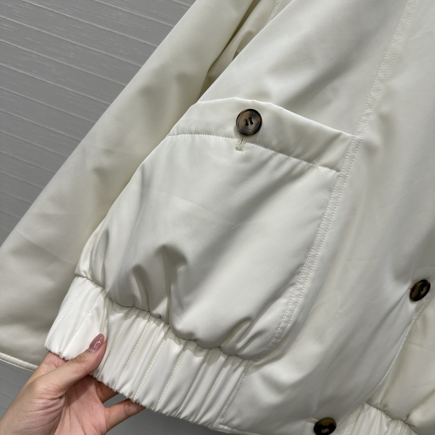 独家首发❤️品质控必入！Row风高智感穿搭！老干部立领夹克羽绒服！芬兰 紫狐皮草毛领进口日本三醋酸记忆丝