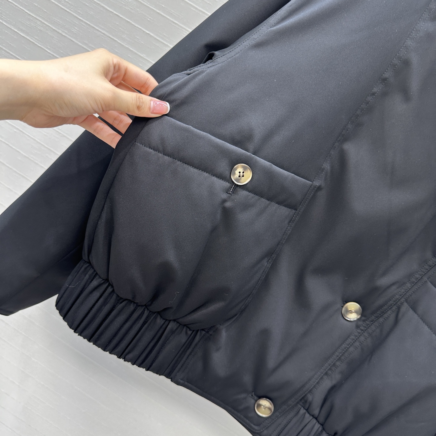 独家首发❤️品质控必入！Row风高智感穿搭！老干部立领夹克羽绒服！芬兰 紫狐皮草毛领进口日本三醋酸记忆丝