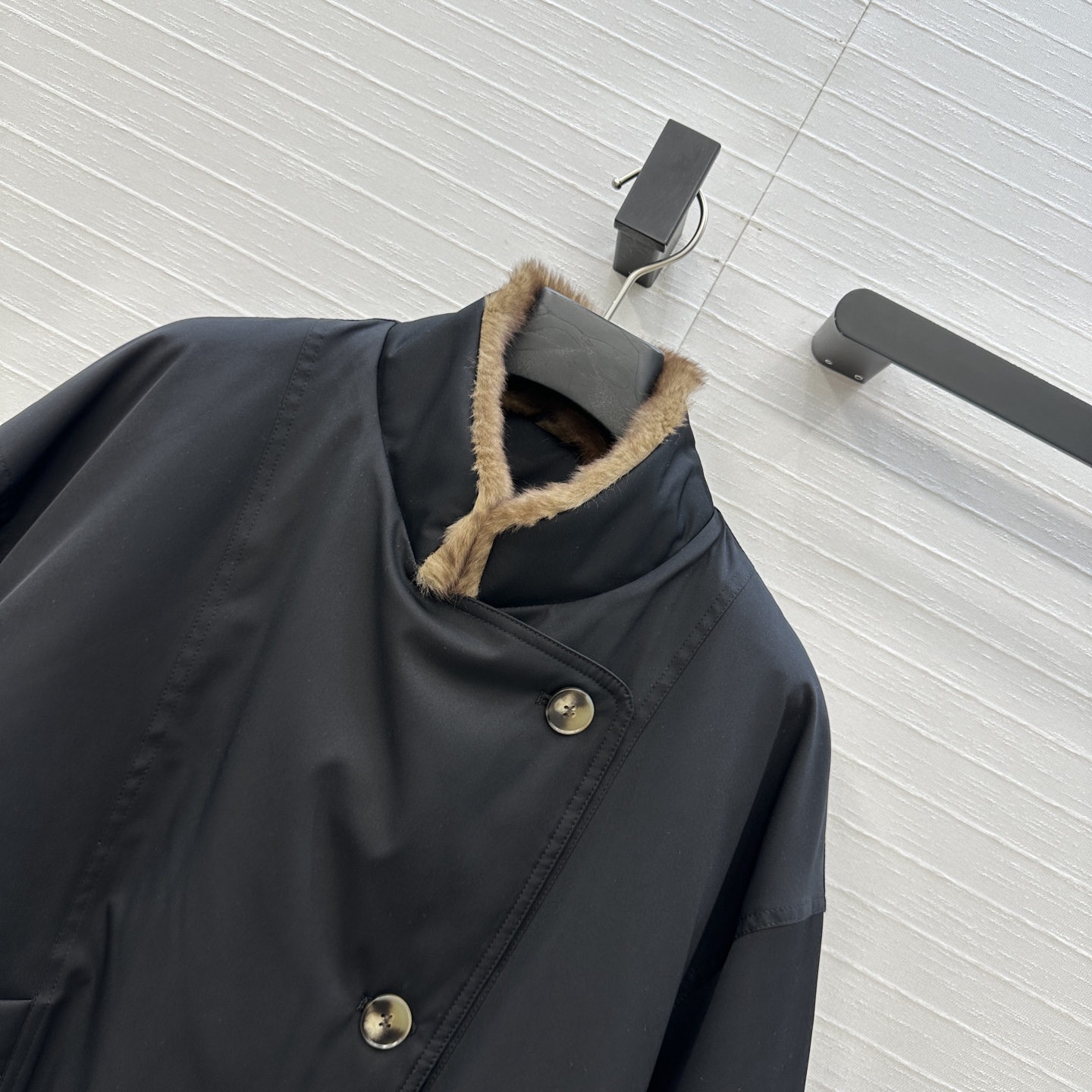 独家首发❤️品质控必入！Row风高智感穿搭！老干部立领夹克羽绒服！芬兰 紫狐皮草毛领进口日本三醋酸记忆丝