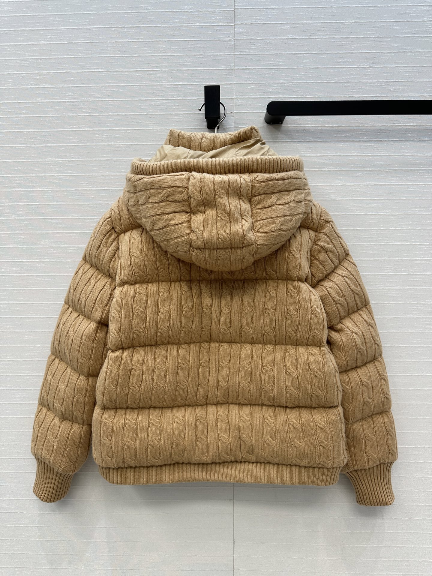 爆单推荐❤️RL拉夫*早秋新品羊毛绞花针织羽绒服外套，代购爆款！标志性徽标刺绣图案，经典立领拉链H版型百