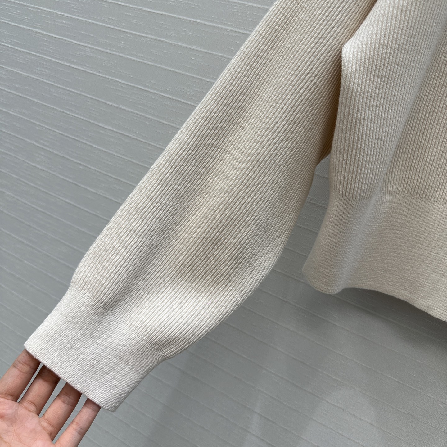 强烈推荐❤️Bc老钱风穿休闲坑条针织套装！拉链翻领短款开衫搭配松紧腰直筒裤！撞色拼接100%棉纱瑞士机翻