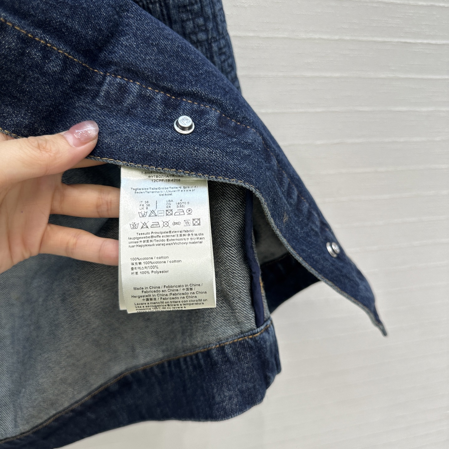 高端品质，爆单推荐❤️F新品，衬式牛仔外套！绗缝暗纹刺绣拼接复古深蓝水洗丹宁面料，宽松男友风廓形超显随性