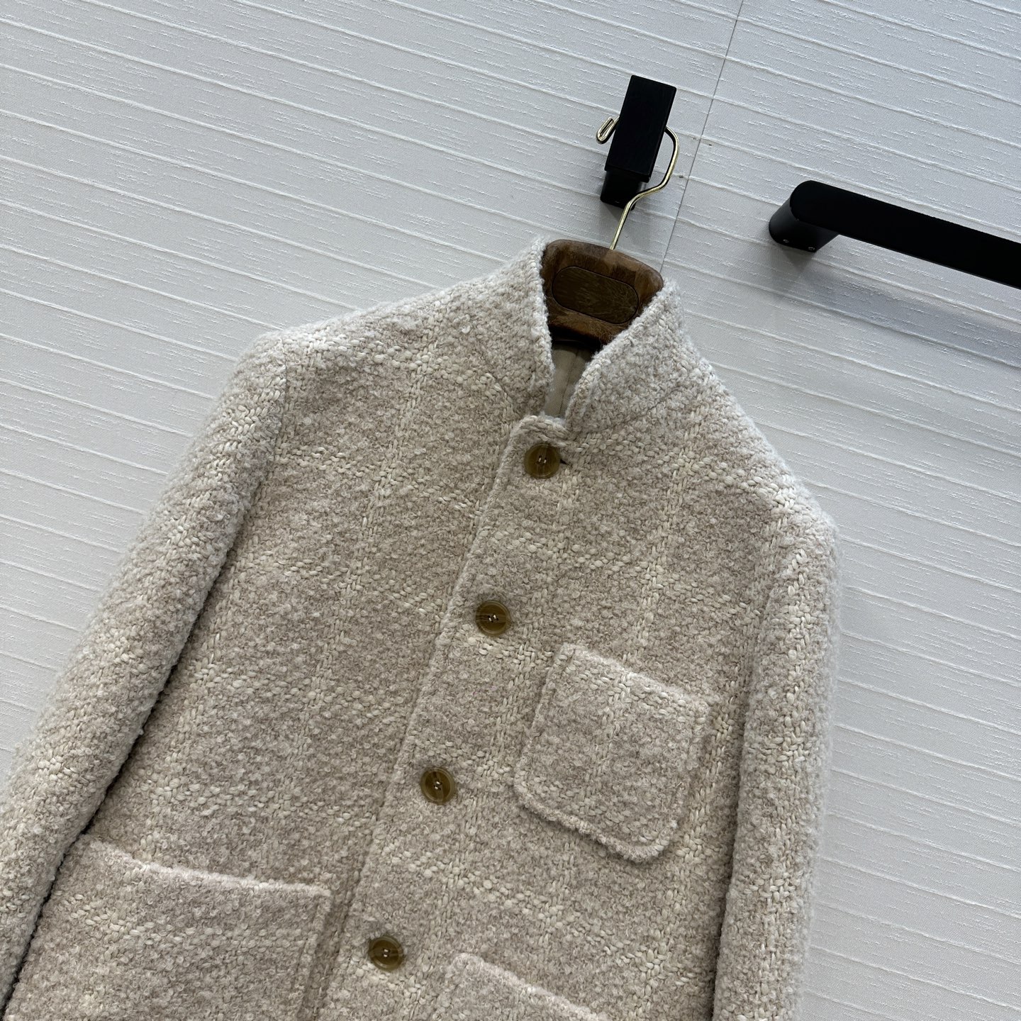 独家首发，高端原单品质❤️Lp高奢老钱风穿搭！Spagna系列格纹羊毛花呢格纹外套！低调暗纹毛圈面料软糯