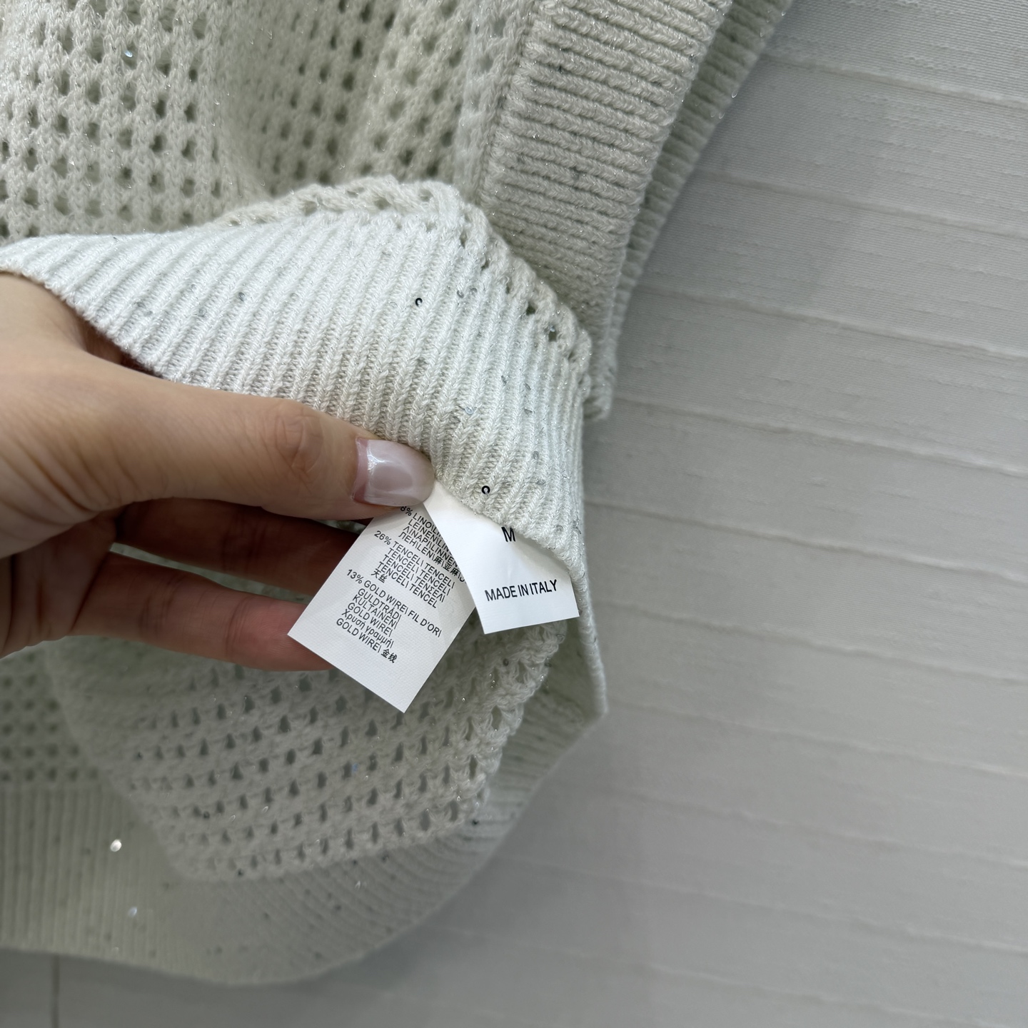 高端原单品质🍒Bc老钱风穿搭，缕空针织马甲上衣。慵懒自在的氛围感！意大利美学金银珠片 天爽亚麻纱线重工奢