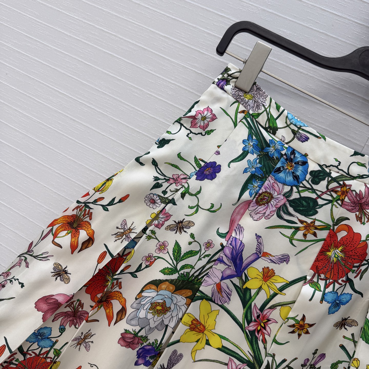 高端原单品质💕26春夏GG花㚏16姆米真丝压褶长半裙！100%真丝斜纹绸，鲜明个性白富美必备神器，压褶裙