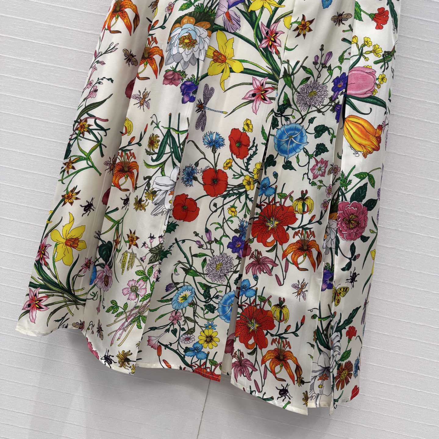 高端原单品质💕26春夏GG花㚏16姆米真丝压褶长半裙！100%真丝斜纹绸，鲜明个性白富美必备神器，压褶裙