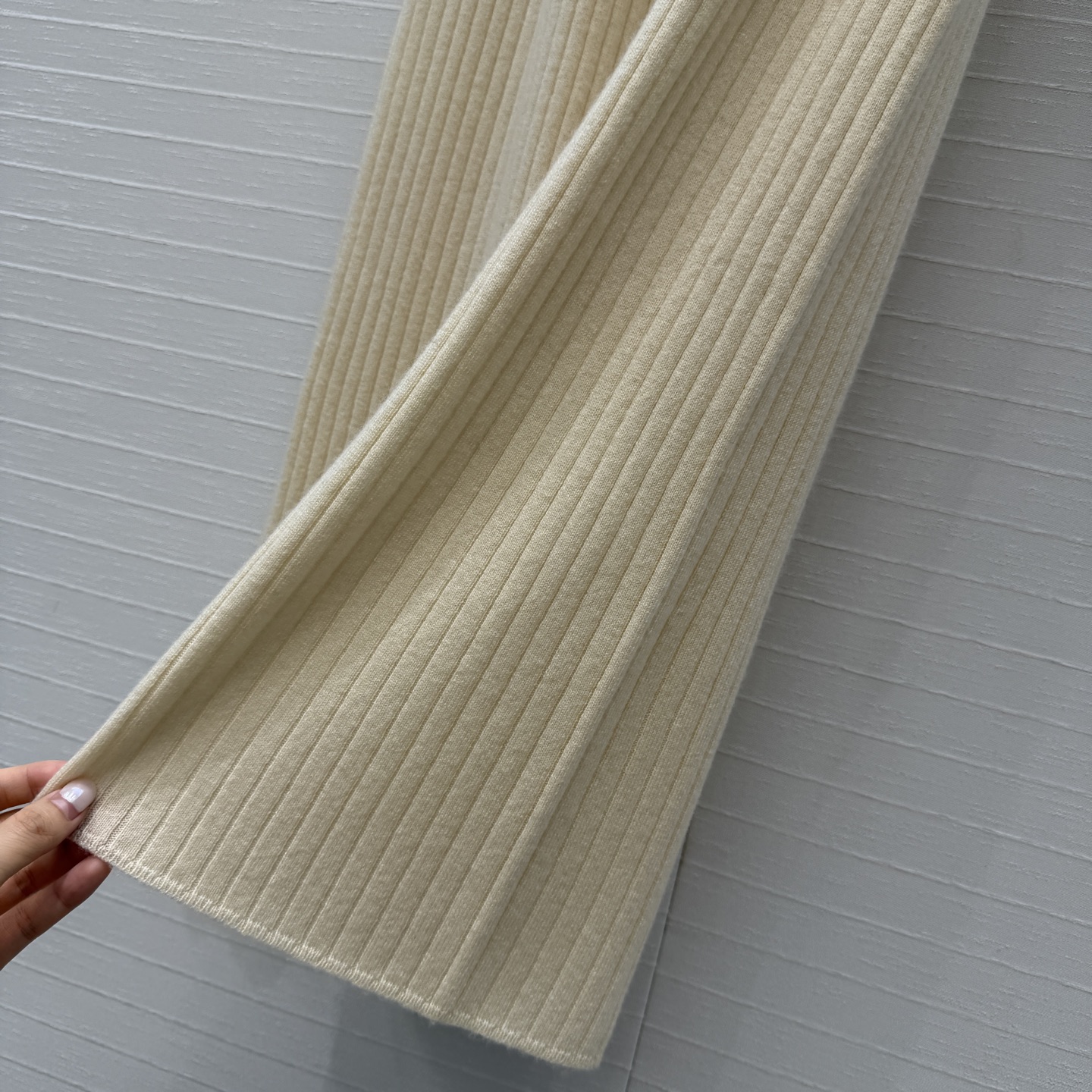 爆款推荐❤️ Lp高智感 老钱风穿搭羊绒针织休闲裤，瑞士机织坑条罗纹翻针工艺 直筒阔腿裤简洁大气！版型上