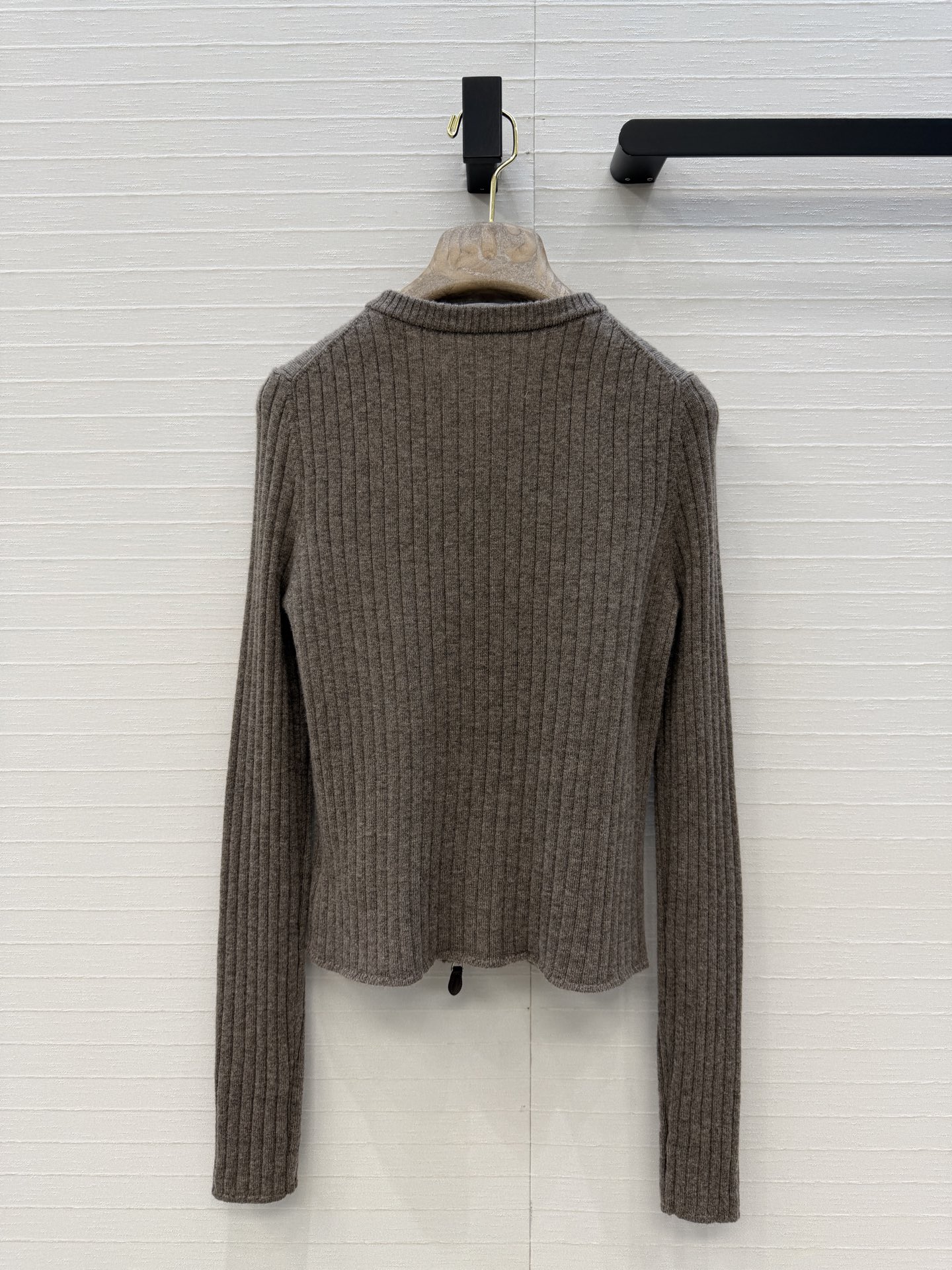 高端原单品质，❤️Lp高智感 老钱风穿搭气质双开拉链开衫小外套，气质叠搭神器。18针坑条工艺进口羊绒羊毛