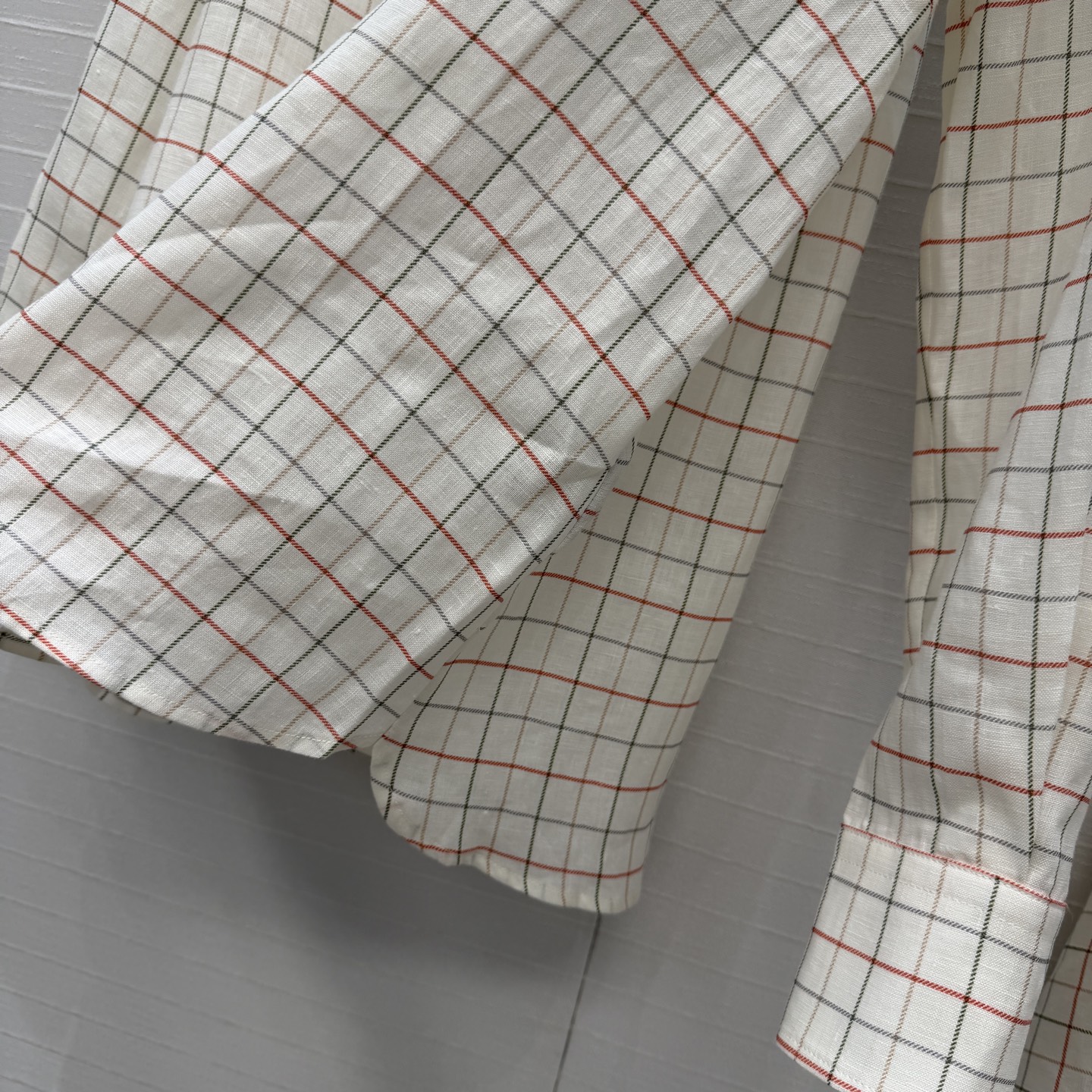 独家首发！❤️Lp高智感穿搭！南法风情氛围感 经典格纹印花亚麻衬衫！100%亚麻面料质感轻盈舒适。气质衬