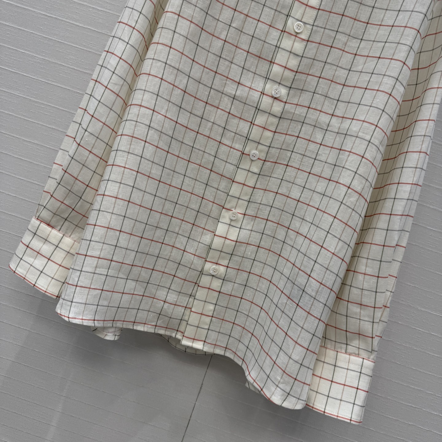 独家首发！❤️Lp高智感穿搭！南法风情氛围感 经典格纹印花亚麻衬衫！100%亚麻面料质感轻盈舒适。气质衬