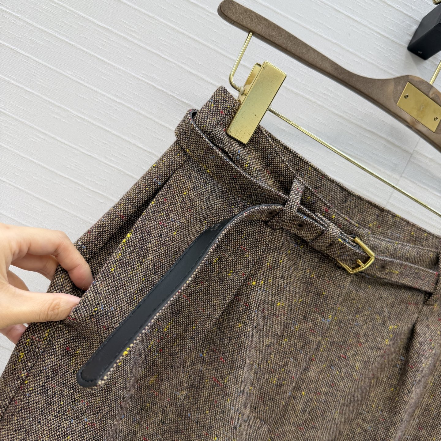 强烈推荐❤️Lp高智感 老钱风穿搭气质褶裥小西裤！简洁大气经典版型上身高挑又显瘦！优雅百搭不挑人！进口羊