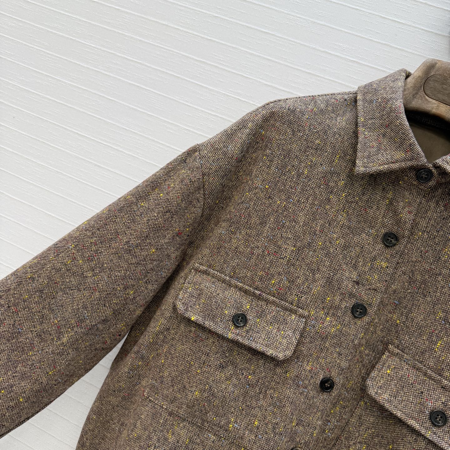 强烈推荐❤️Lp高智感 老钱风穿搭气质工装风衬衫外套，简洁大气经典版型上身高挑又显瘦！优雅百搭不挑人！进