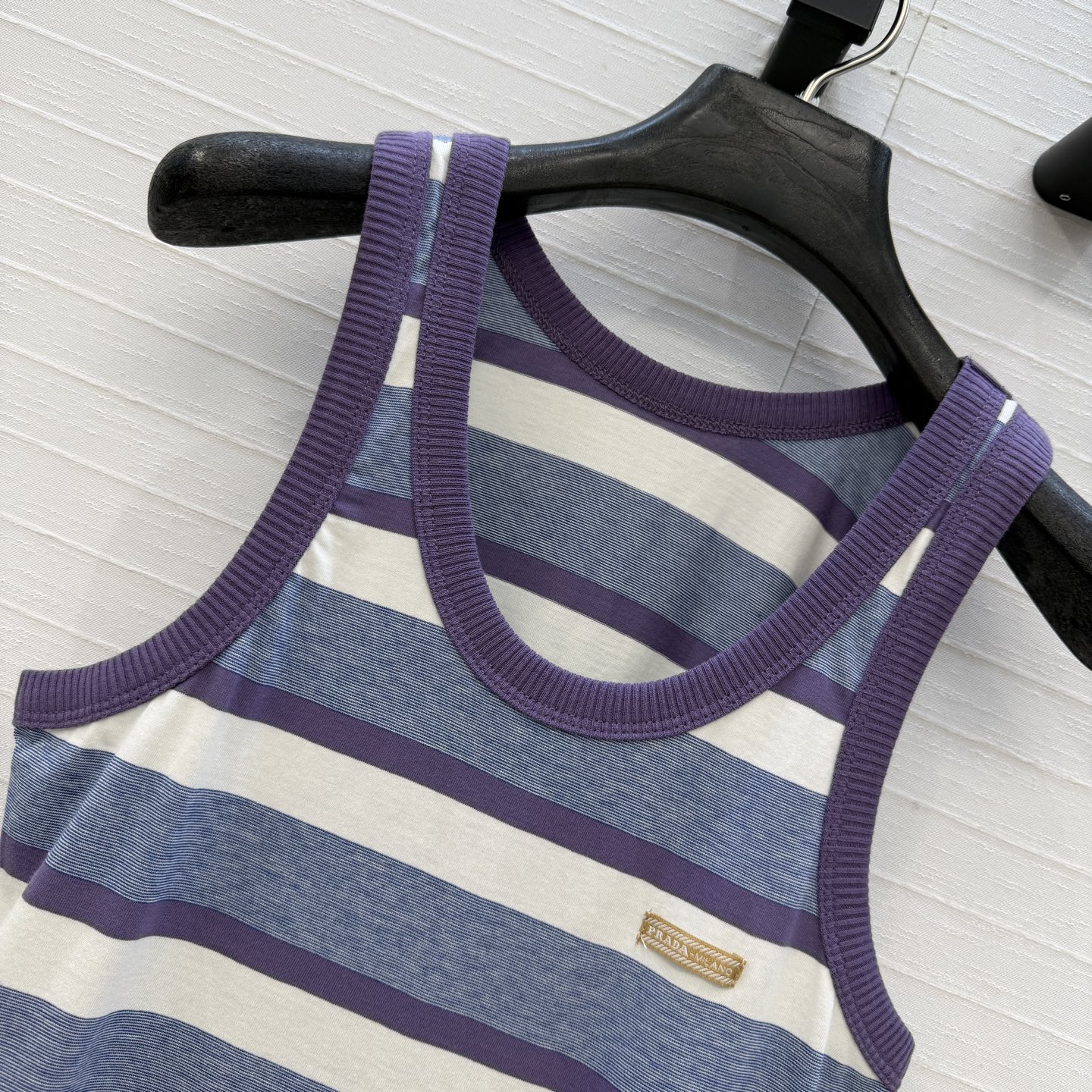 独家首发❤️原单品质PR时髦精单品！标签高定纯棉条纹背心！版型做工细节全面到位！进口面料细腻质感无敌！减