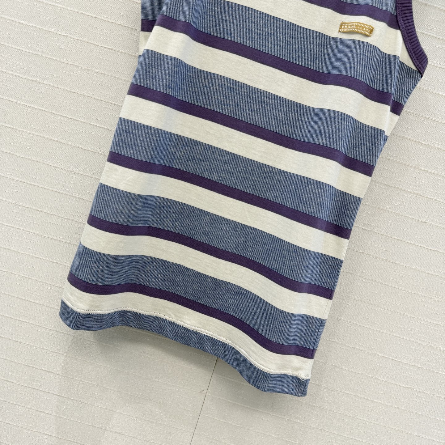 独家首发❤️原单品质PR时髦精单品！标签高定纯棉条纹背心！版型做工细节全面到位！进口面料细腻质感无敌！减