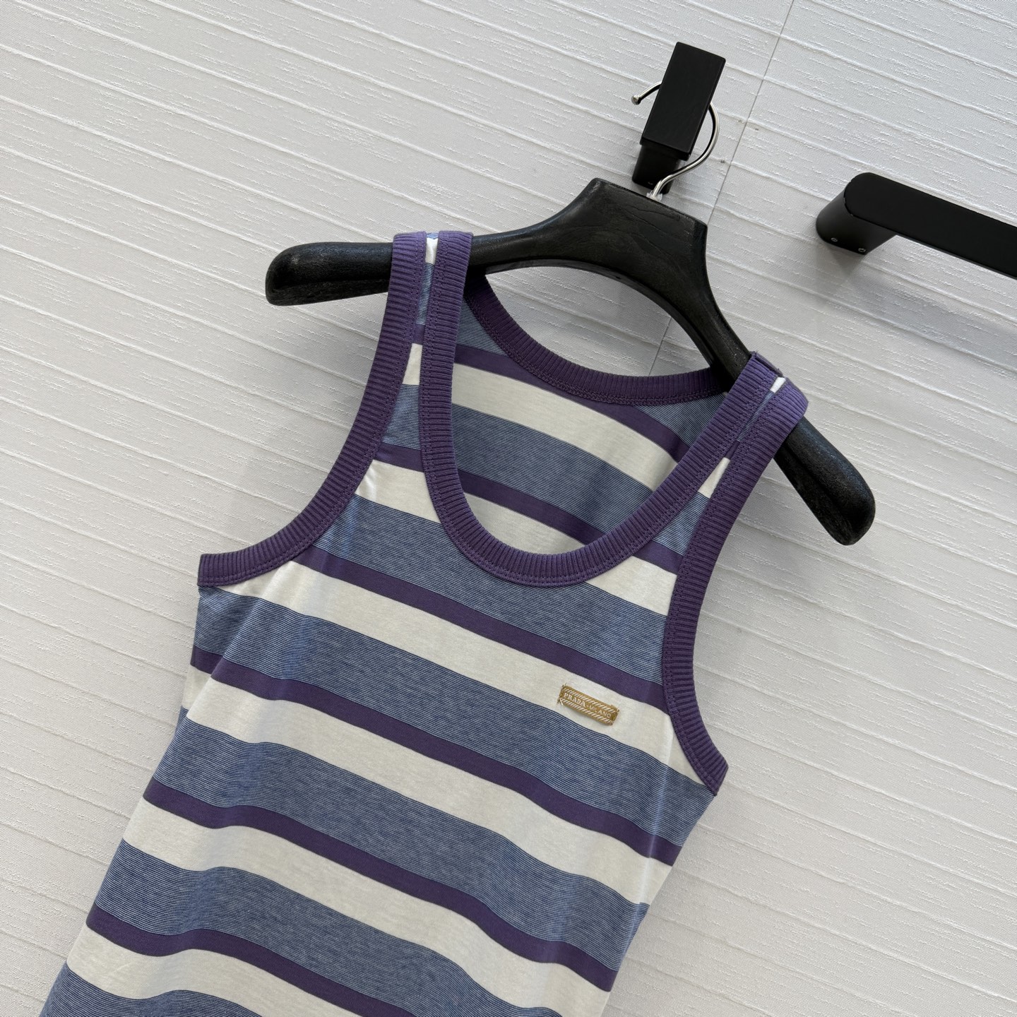 独家首发❤️原单品质PR时髦精单品！标签高定纯棉条纹背心！版型做工细节全面到位！进口面料细腻质感无敌！减