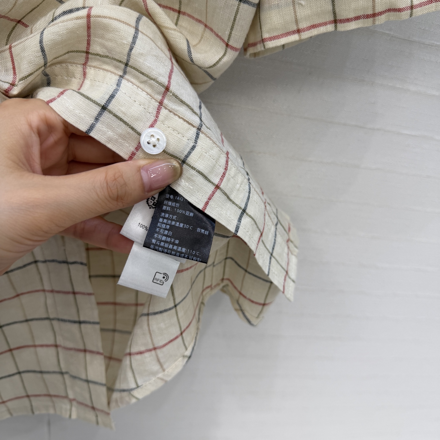 独家首发！❤️Lp高智感穿搭！南法风情氛围感 彩条格纹短袖亚麻衬衫！定制色织工艺100%亚麻面料质感轻盈