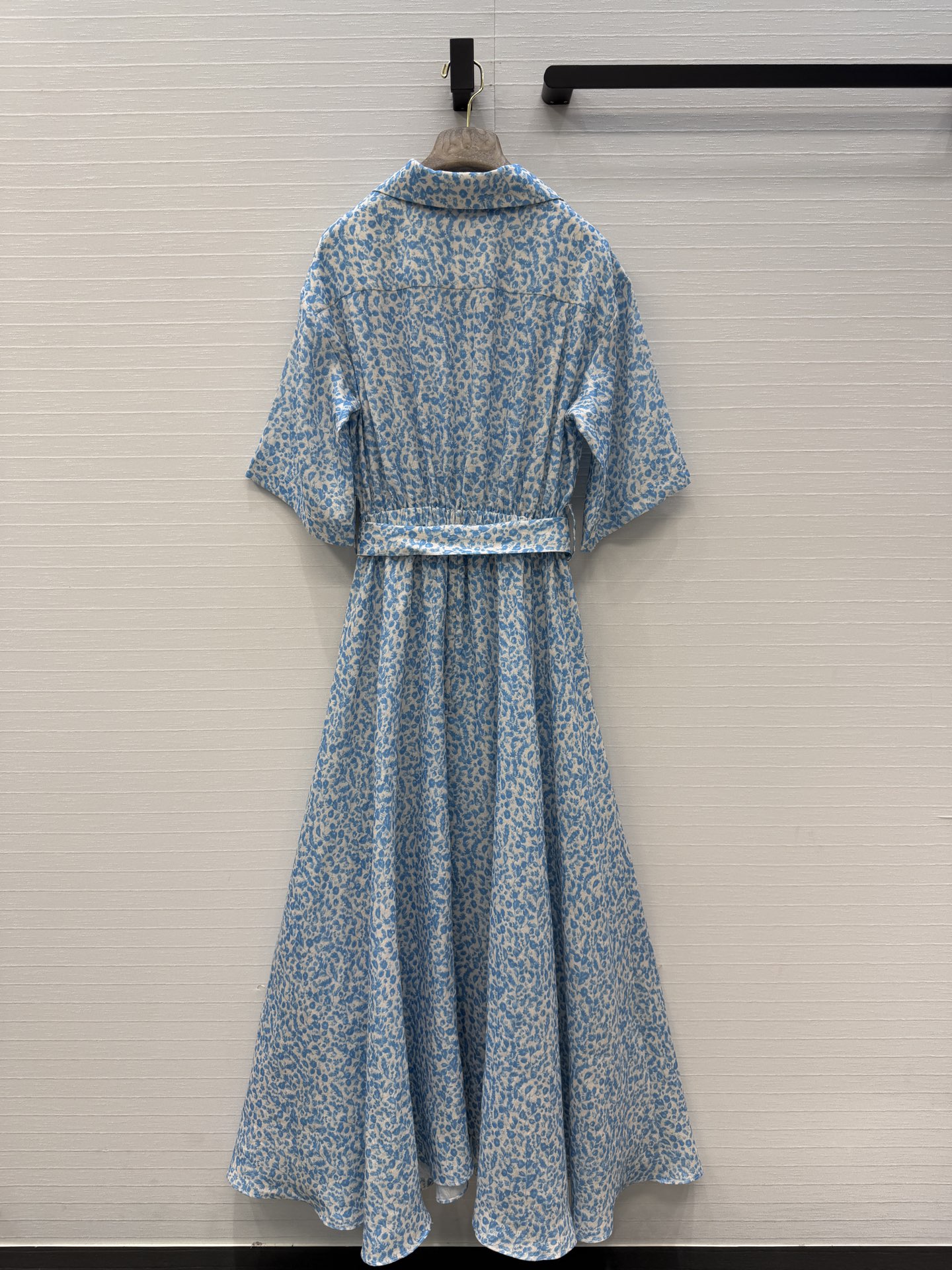 独家首发❤️高端品质，Loro Piana新品南法庄园度假风 慵懒浪漫的小碎花，蓝绿色碎花亚麻连衣裙，系