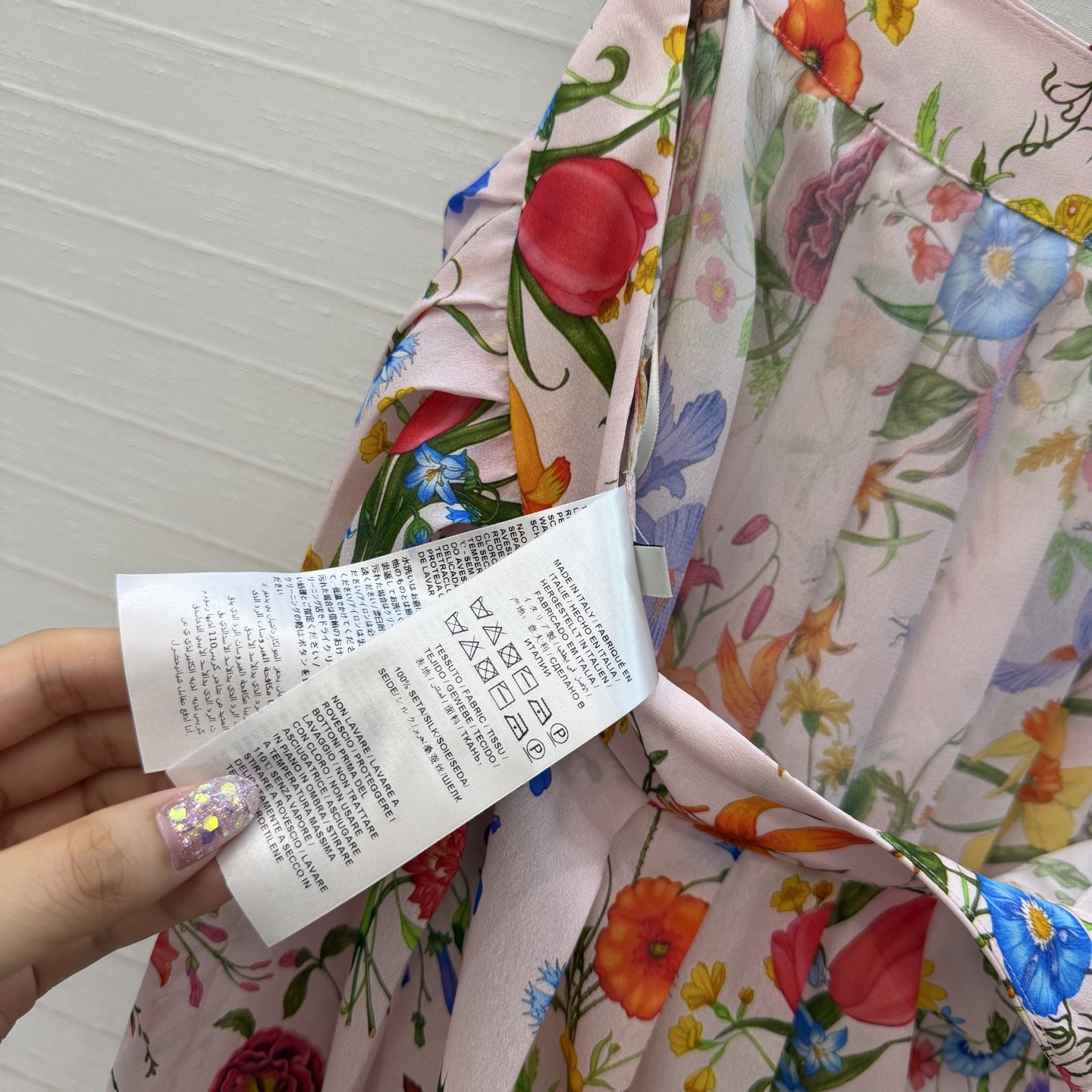 强烈推荐💕GG 26新品Flora花㚏真丝压褶长半裙！浪漫复古氛围感拉满✨。灵动百褶+侧开衩设计绝绝子！