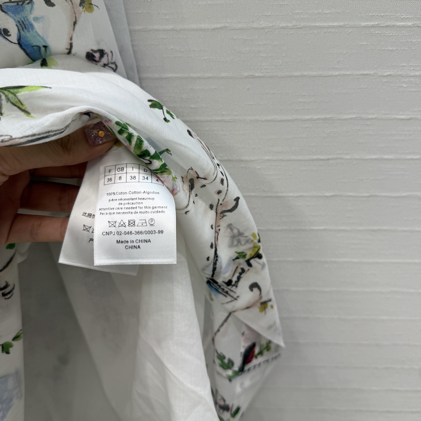 高端品质❤️Dio*26早春新品iviera系列 白色花卉印花长半裙！重新诠释 Dior 经典图案。定制