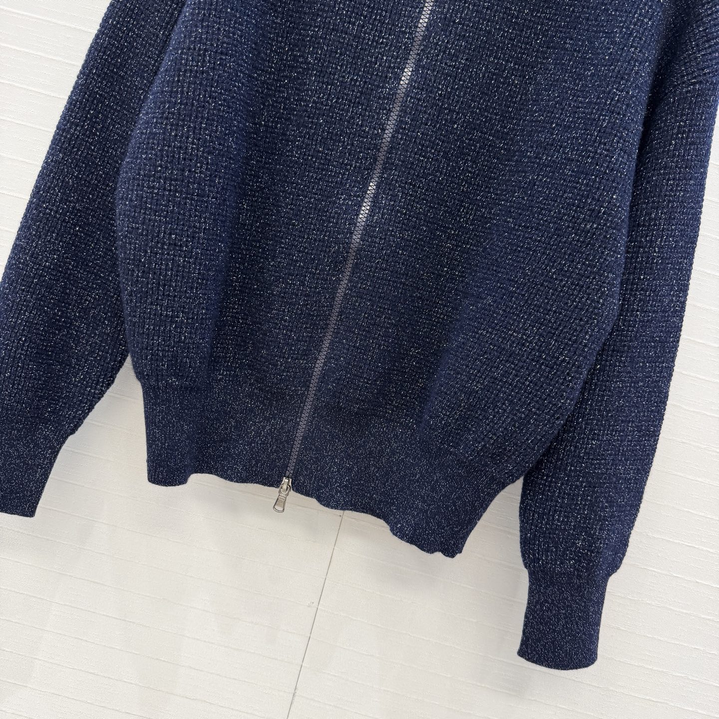 原单品质❤️行走的高定 Bc老钱风穿搭，金丝银线镂空针织夹克！极简老钱风穿搭，定制羊绒纱线重工奢华神秘又高贵！立领双拉版