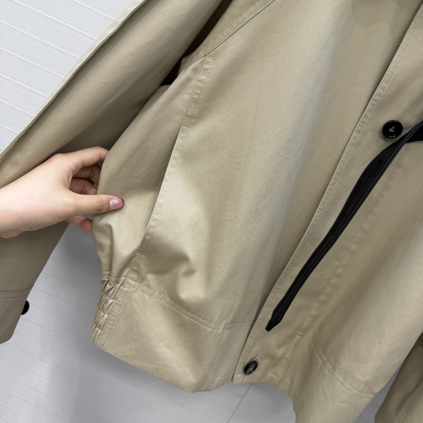 独家首发💕高端原单品质，BV长期主义。阿普瑞风时髦穿搭！新品廓形夹克外套！定制进口100%小羊毛编织皮领，可拆卸的皮畔领