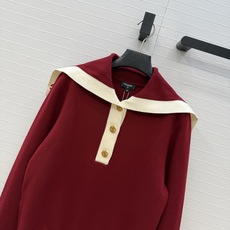 高端原单品质❤️26B早秋🍂新品,Coco海军风翻领针织毛衣。瑞士机双织工艺定制进口羊毛羊绒纱线。非常有氛围感减龄穿搭! 高端原单品质❤️26B早秋🍂新品,Coco海军风翻领针织毛衣。瑞士机双织工艺定制进口羊毛羊绒纱线。非常有氛围感减龄穿搭!