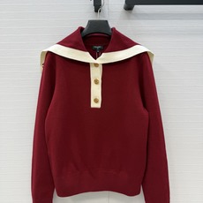 高端原单品质❤️26B早秋🍂新品,Coco海军风翻领针织毛衣。瑞士机双织工艺定制进口羊毛羊绒纱线。非常有氛围感减龄穿搭! 高端原单品质❤️26B早秋🍂新品,Coco海军风翻领针织毛衣。瑞士机双织工艺定制进口羊毛羊绒纱线。非常有氛围感减龄穿搭!