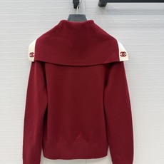 高端原单品质❤️26B早秋🍂新品,Coco海军风翻领针织毛衣。瑞士机双织工艺定制进口羊毛羊绒纱线。非常有氛围感减龄穿搭! 高端原单品质❤️26B早秋🍂新品,Coco海军风翻领针织毛衣。瑞士机双织工艺定制进口羊毛羊绒纱线。非常有氛围感减龄穿搭!