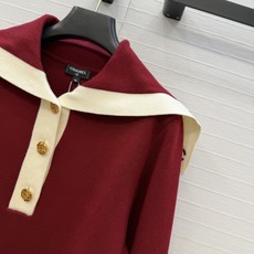 高端原单品质❤️26B早秋🍂新品,Coco海军风翻领针织毛衣。瑞士机双织工艺定制进口羊毛羊绒纱线。非常有氛围感减龄穿搭! 高端原单品质❤️26B早秋🍂新品,Coco海军风翻领针织毛衣。瑞士机双织工艺定制进口羊毛羊绒纱线。非常有氛围感减龄穿搭!